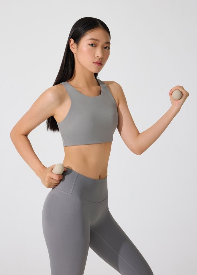 ACT FİTNESS BOLD FLOW CROP S - GRİ