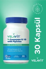 Velavit V-Coenzyme Q10 with Piperine 30 Kapsül