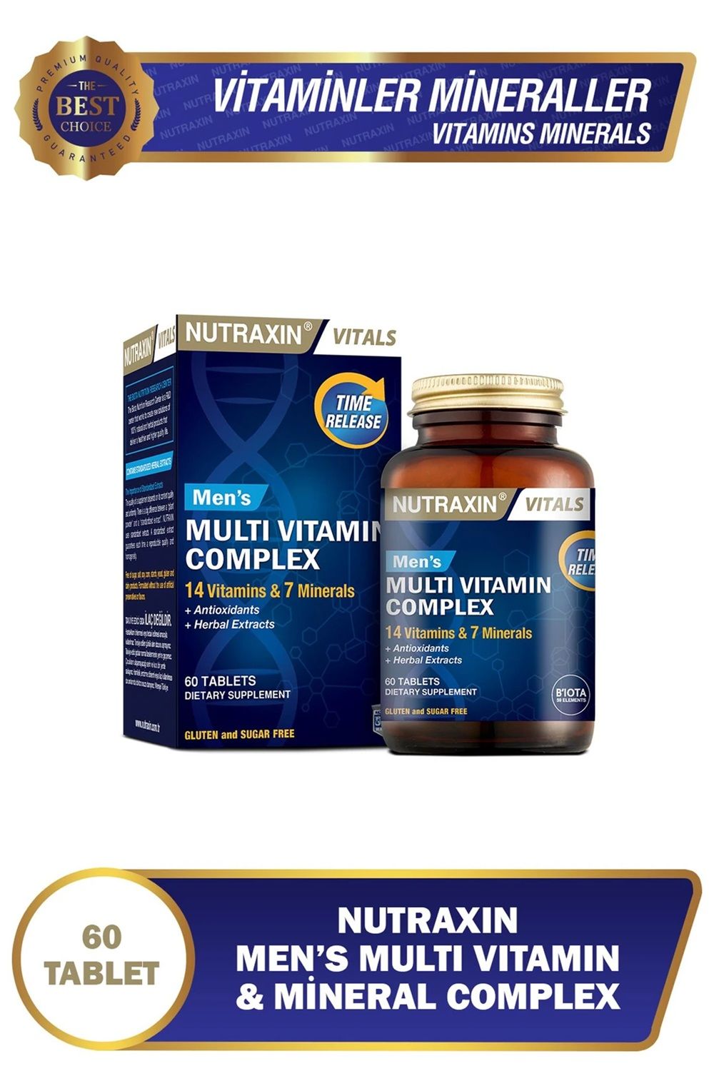 Nutraxin Men's Multi Vitamin Complex 60 Tablet