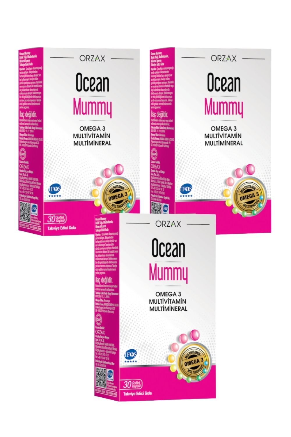 Ocean Mummy 30 Softjel Kapsül x 3 Adet