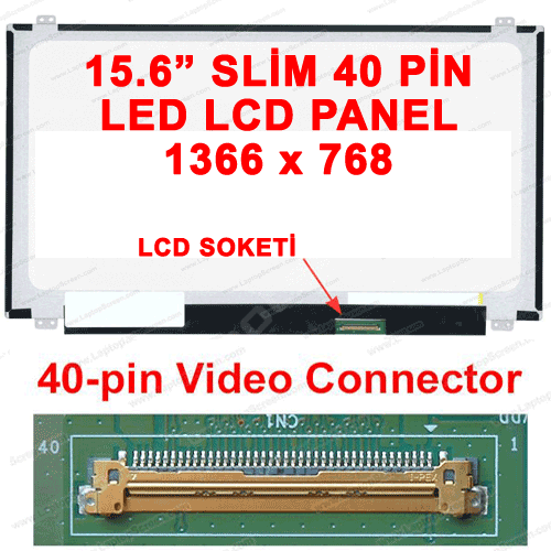 15.6'' 40 Pin Slim Led Notebook Lcd Panel (1366*768)