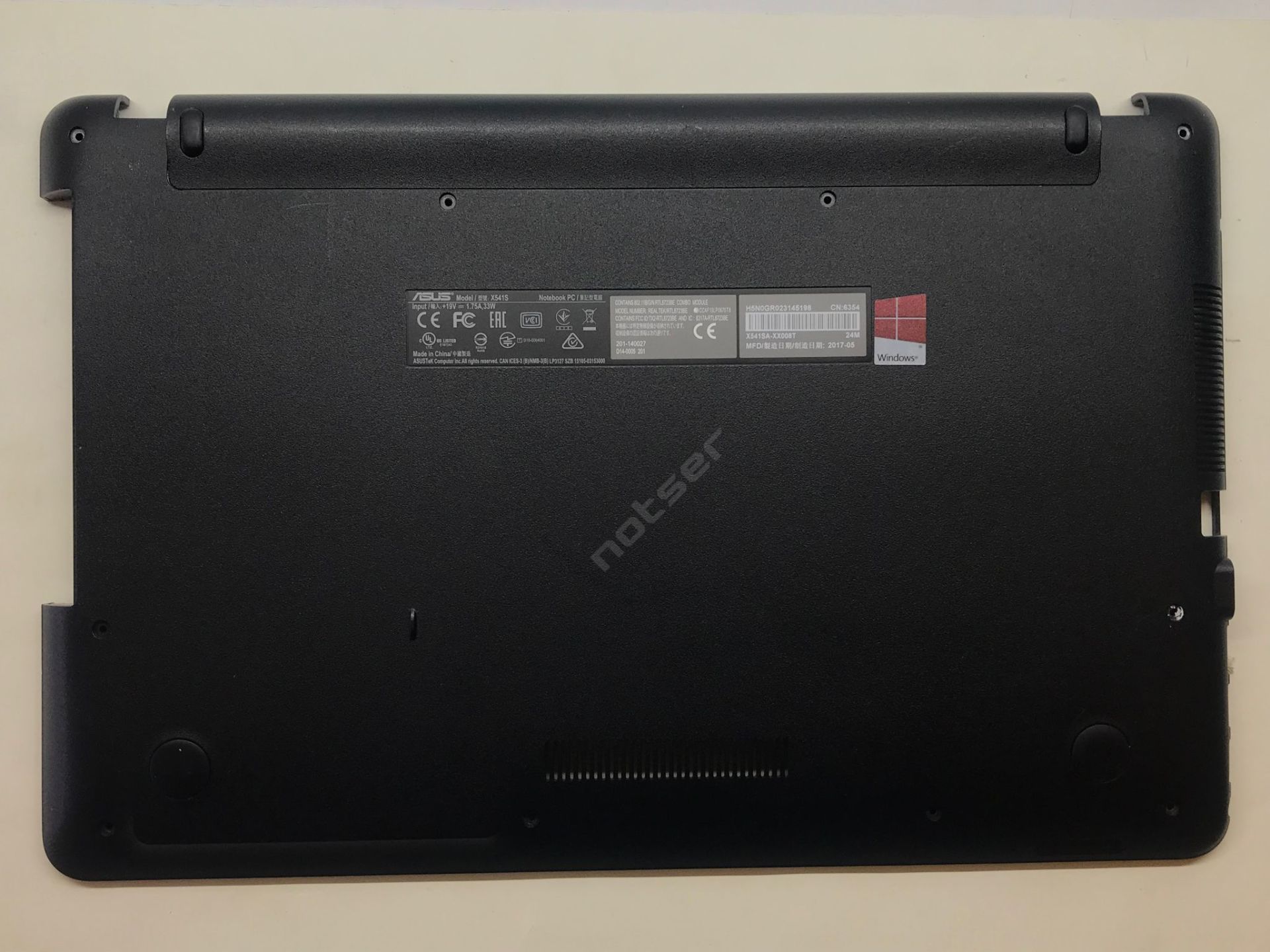 Asus X541 X541S X541SA X541SC X541U X541UJ X541UA X541UV X541LA X541N X541NA K541UA K541U R541 R541SA R541SC R541U R541UA F541 F541S F541SA F541SC F541U A541U D541 R541UV A541UA A541UJ VM591 VM591U VM591UV D541N D541S Alt kasa