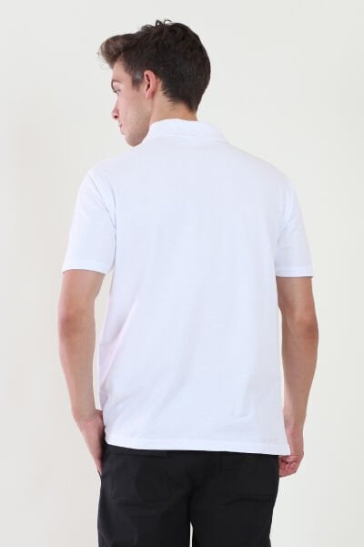 Polo Yaka Beyaz Tshirt