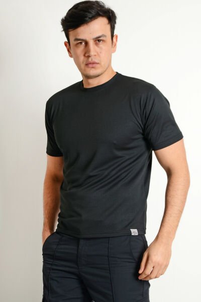 Monel Dry Touch Sporcu Outdoor Siyah Tshirt