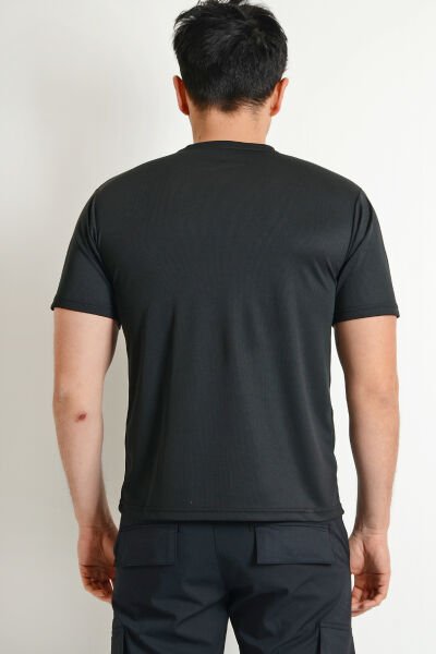 Monel Dry Touch Sporcu Outdoor Siyah Tshirt