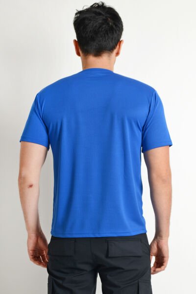 Monel Dry Touch Sporcu Outdoor Saks Mavi Tshirt