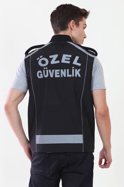 Özel Güvenlik Premium Siyah Yelek