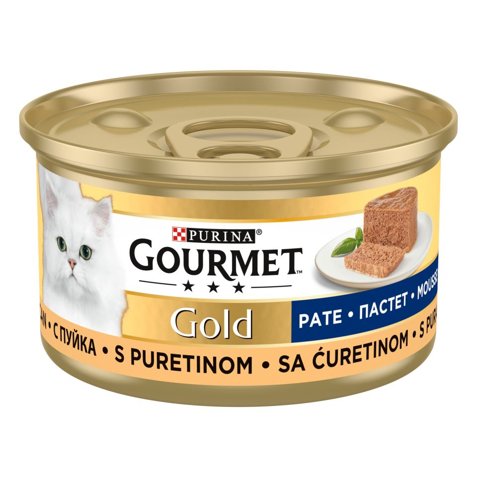 Gourmet Gold Hindili Kıyılmış Kedi Konservesi 85G