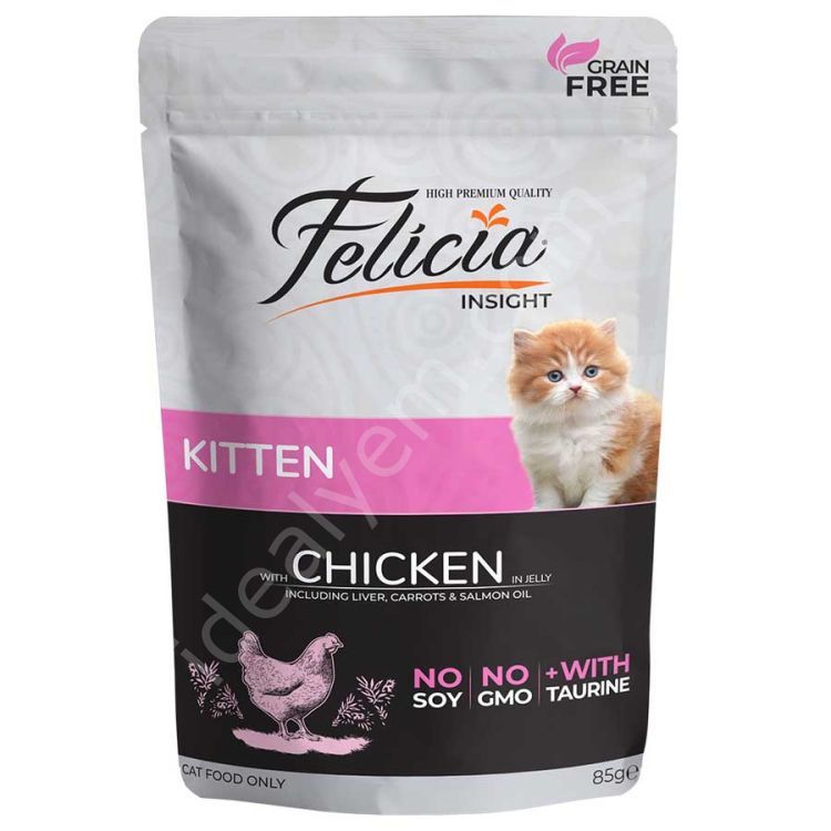 Felicia Tavuklu Yavru Kedi Pouch Mama 85 Gr