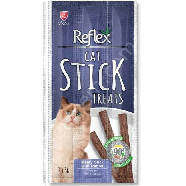 Reflex Tavşanlı Tahılsız Kedi Ödül Çubuğu 15g