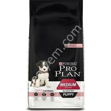 Pro Plan Puppy Medium Sensitive Skin Somonlu Orta Irk Yavru Köpek Maması 12 kg