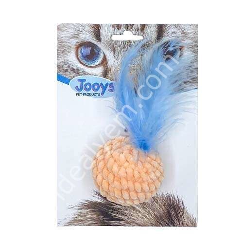 Jooys Kadife Top Sesli Kedi Oyuncağı 5x5 Cm