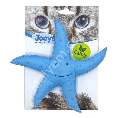 Jooys Kumaş Catnip (Kedi Otlu) Deniz Yıldızı Kedi Oyuncağı 14x14 Cm