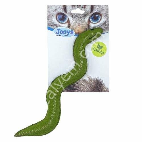 Jooys Kumaş Catnip (Kedi Otlu) Yılan Kedi Oyuncağı 2,5x26 Cm