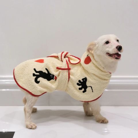 Umbra Kırmızı Köpek Bornozu