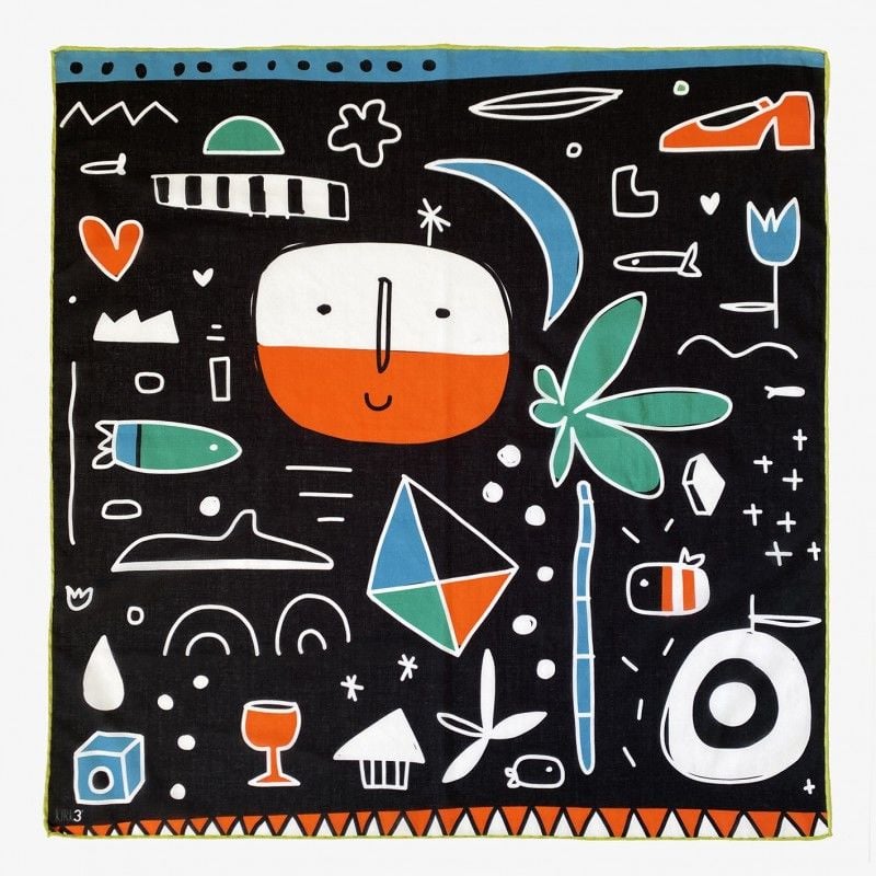 Maya Black Pamuk Bandana