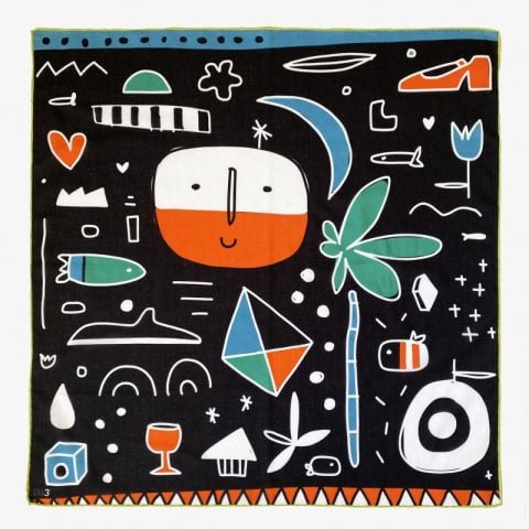 Maya Black Pamuk Bandana