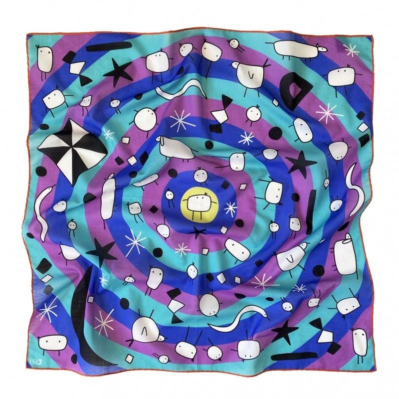 Momo Blue Pamuk Bandana