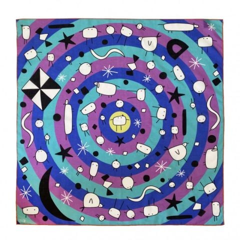 Momo Blue Pamuk Bandana