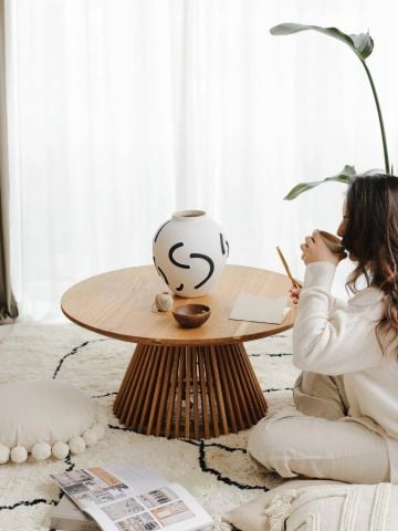 Cage Solid Oak Coffee Table