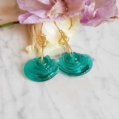Turquoise Wave Earrings