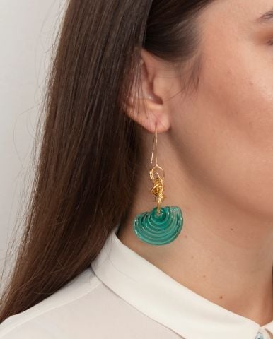 Turquoise Wave Earrings