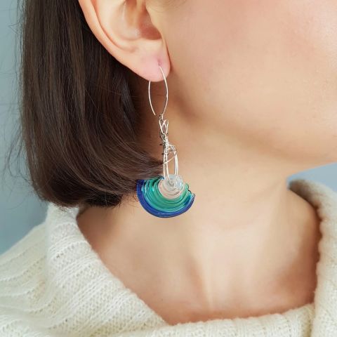 Ocean Wave Earrings