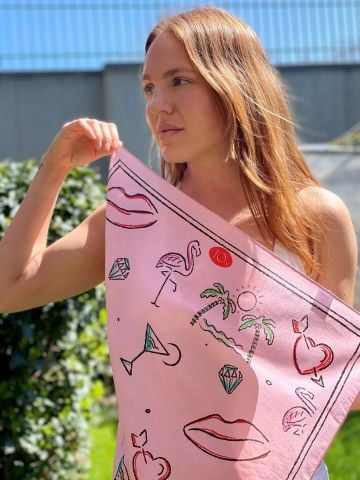 Miami Pamuk Fular ve Bandana