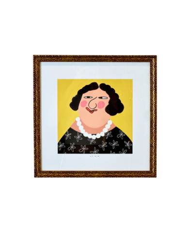 Nuran - Çerçeveli Art Print