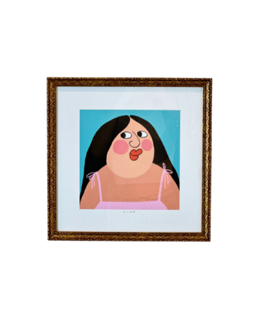 Aysel - Çerçeveli Art Print