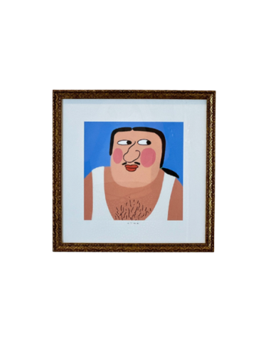 Cem - Çerçeveli Art Print