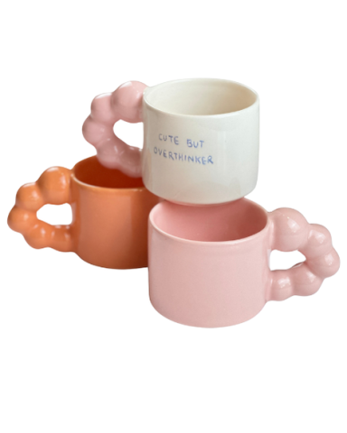 Boncuk Kulp Kupa - Cute But Overthinker