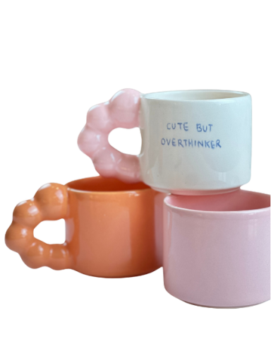 Boncuk Kulp Kupa - Cute But Overthinker