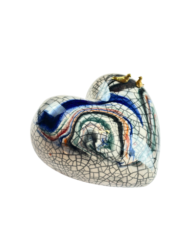 Kumrulu Seramik Kalp