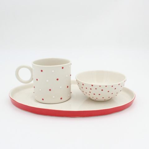 Noktalı Türk Kahvesi Fincanı