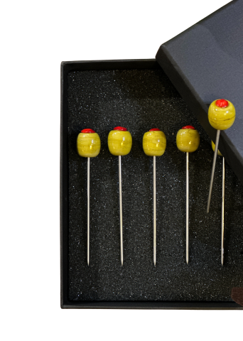 Cam Zeytin Kürdan (6'lı)