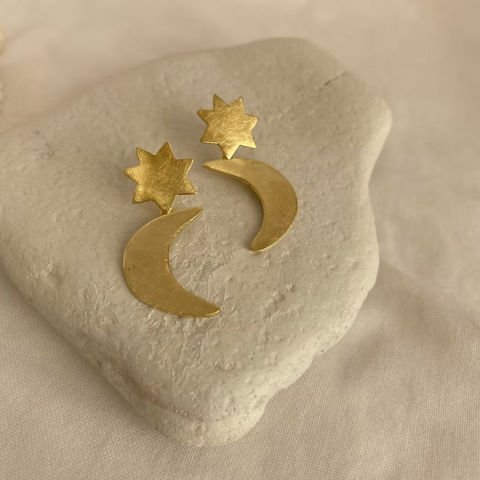 Star & Moon Earrings
