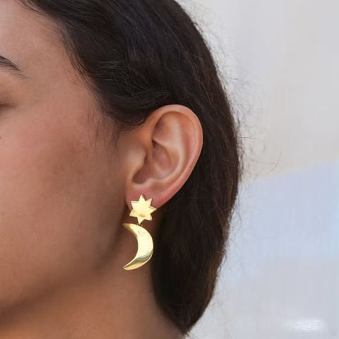 Star & Moon Earrings