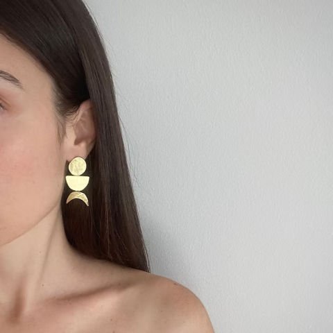 Moon Phase Earrings