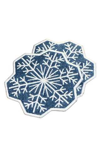 Kar Tanesi Bardak Altlığı