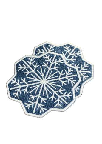 Kar Tanesi Bardak Altlığı