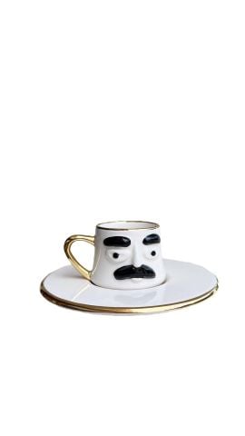 ATA BLACK TURKISH COFFEE CUP