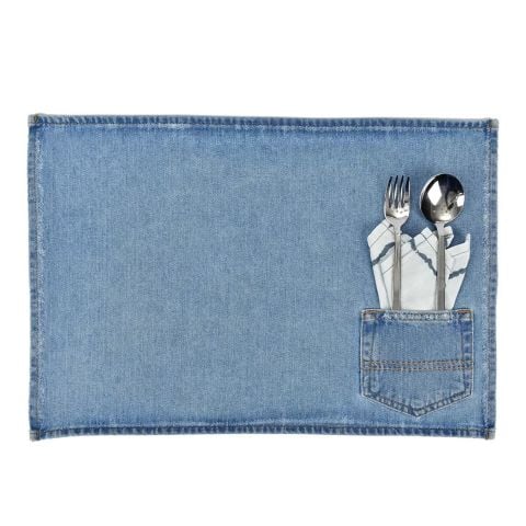 Cepli Buz Mavisi Denim Amerikan Servis