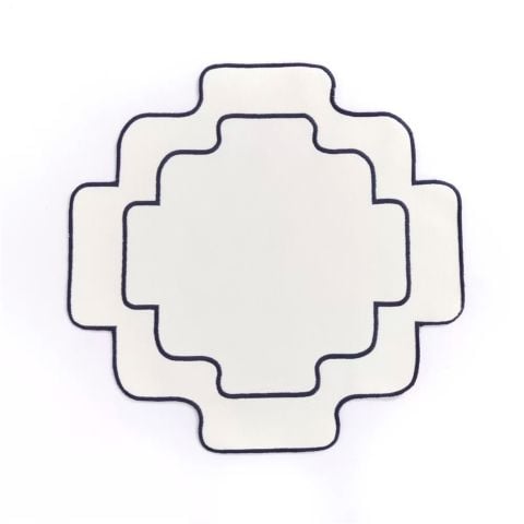 Lacivert Nakışlı Chakana Amerikan Servis