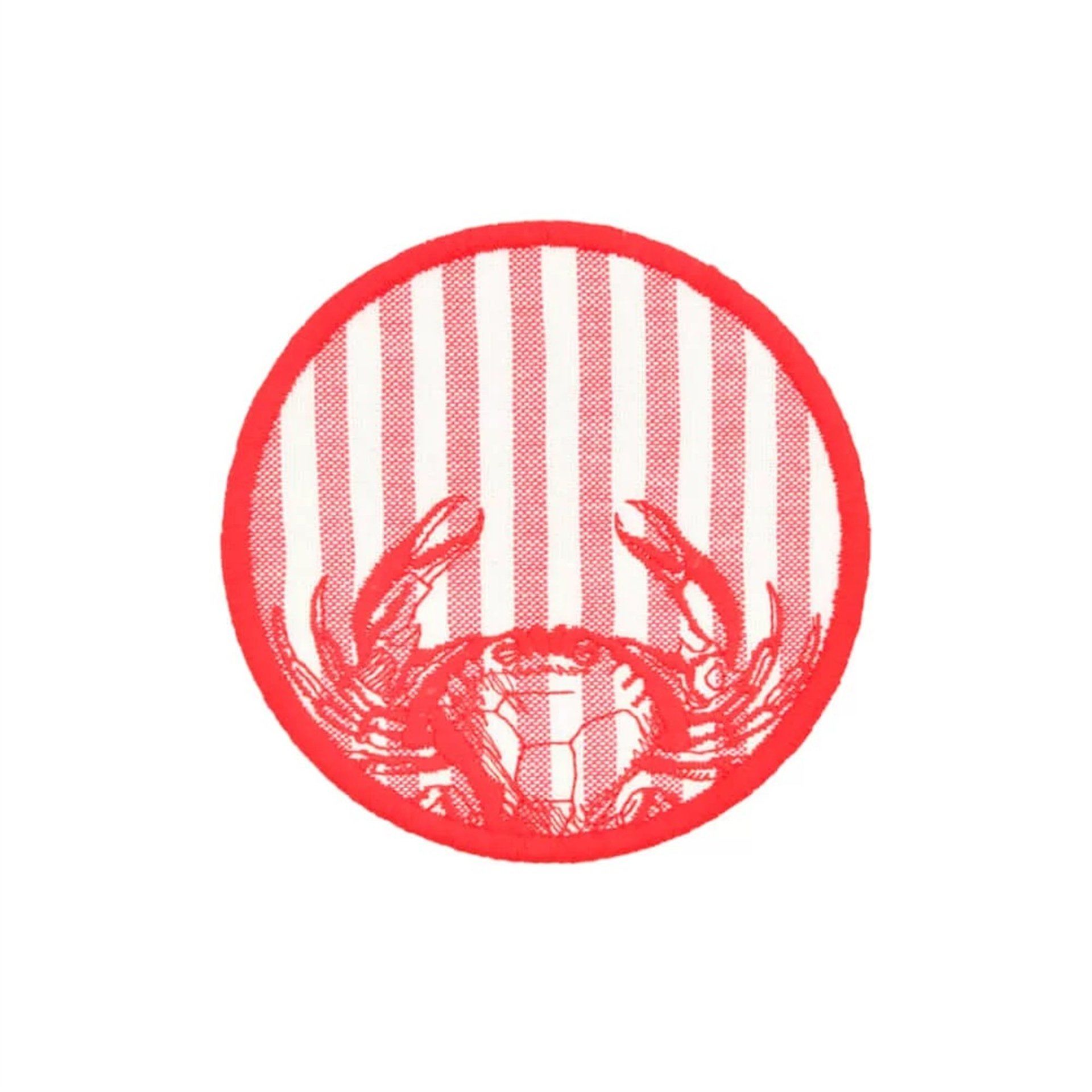 Yengeç Nakışlı Bardak Altlığı