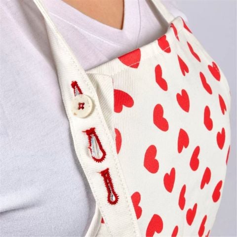 Kırmızı Kalpli Önlük