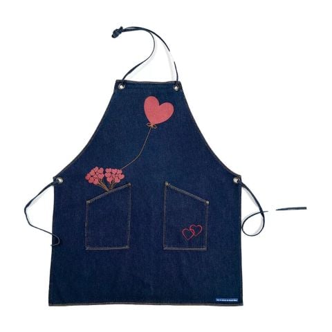 Denim Balon Kalpli Önlük