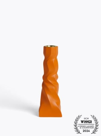 428 CANDLE HOLDER - ORANGE