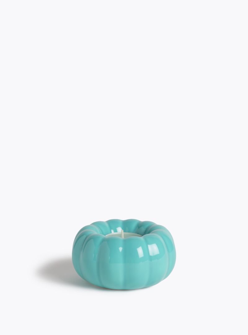 PUMPKIN TEALIGHT CANDLE HOLDER - BLUE