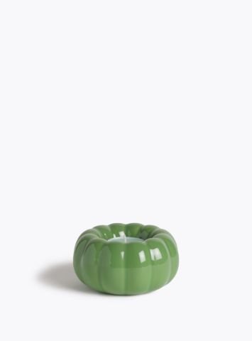 PUMPKIN TEALIGHT CANDLE HOLDER -GREEN